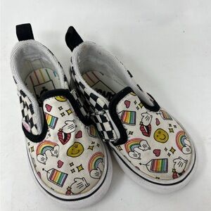Vans ‘Flour Shop’ Icon Checker Board Classic Slip on Shoes Toddler 5.5